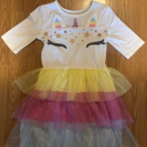NWOT Unicorn dress w/ removable wings